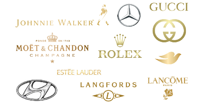 Brands who use gold